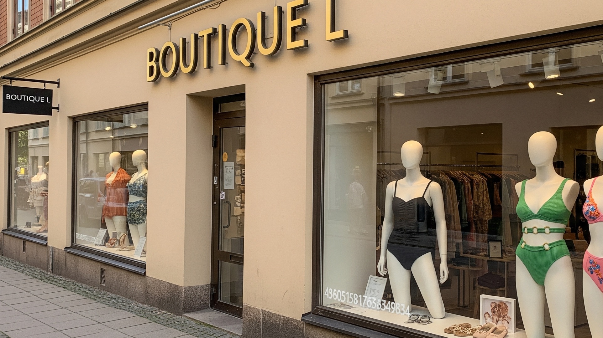 Boutique L Butiksfasad